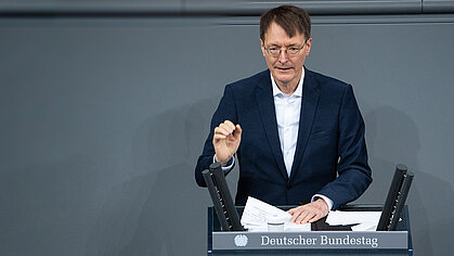 Bundesgesundheitsminister Prof. Dr. Karl Lauterbach im Bundestag