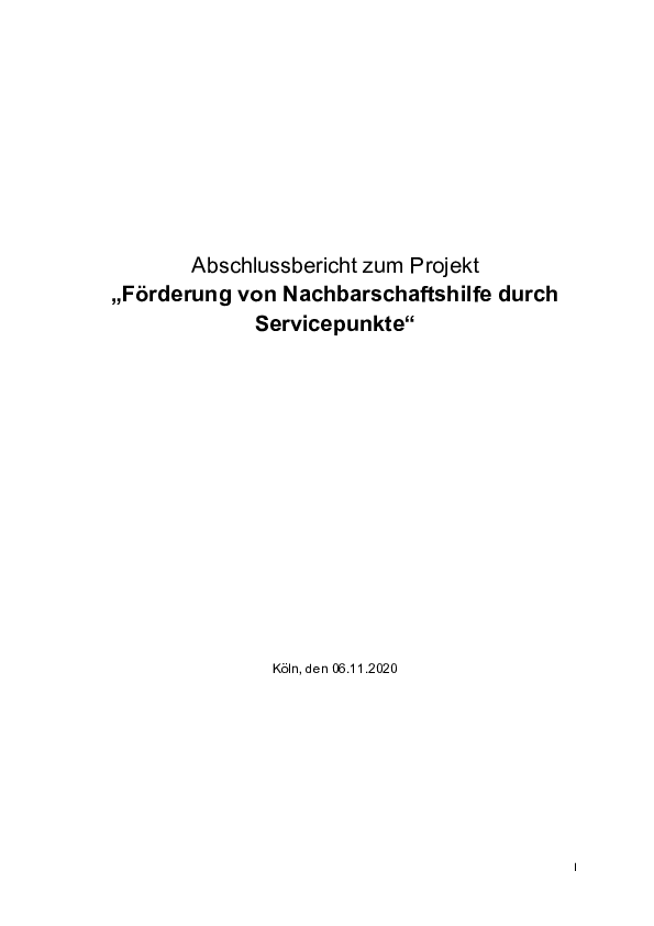 Abschlussbericht Des BMG-geförderten Forschungsvorhabens: „Förderung ...